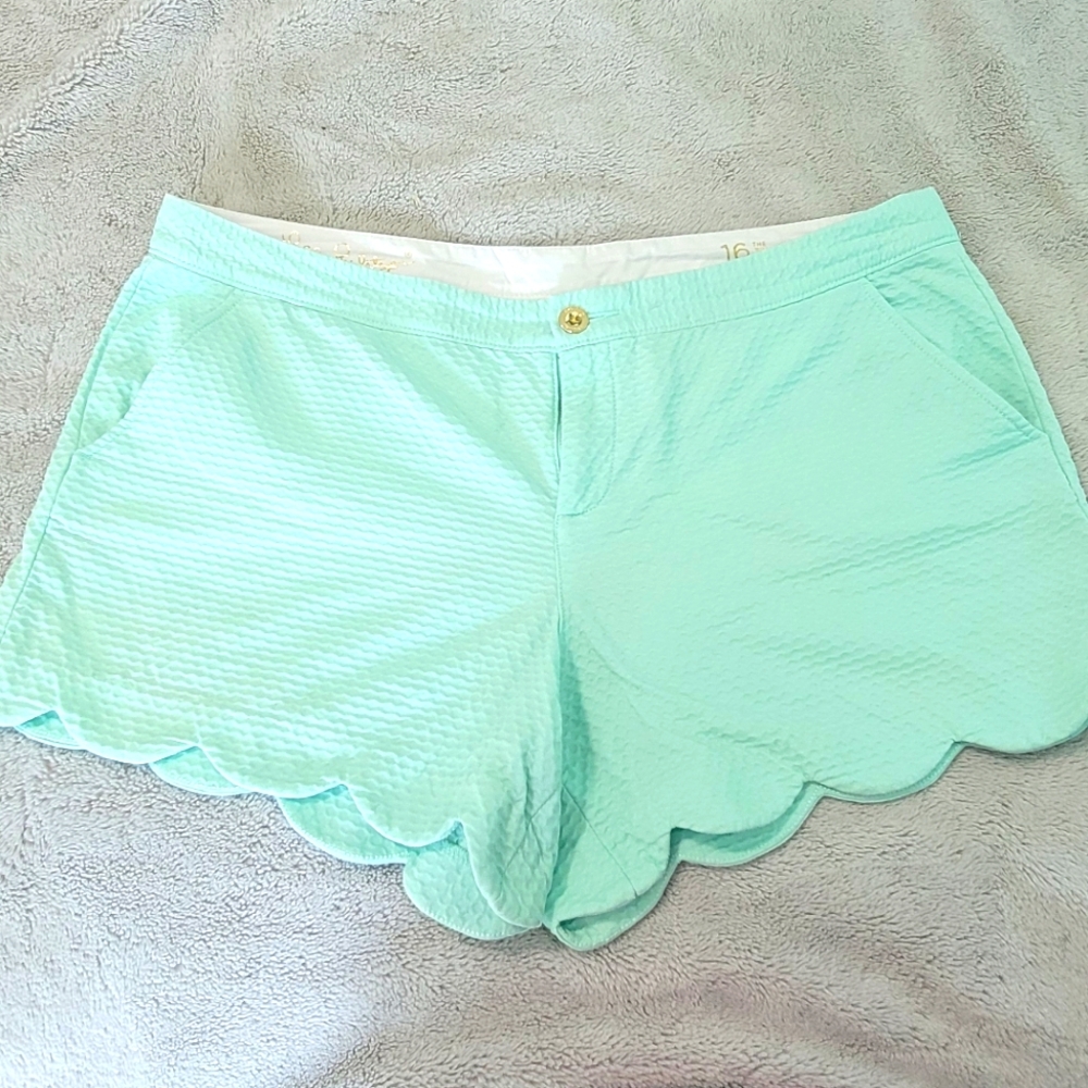 Lilly Pulitzer Mint Buttercup Shorts size 16